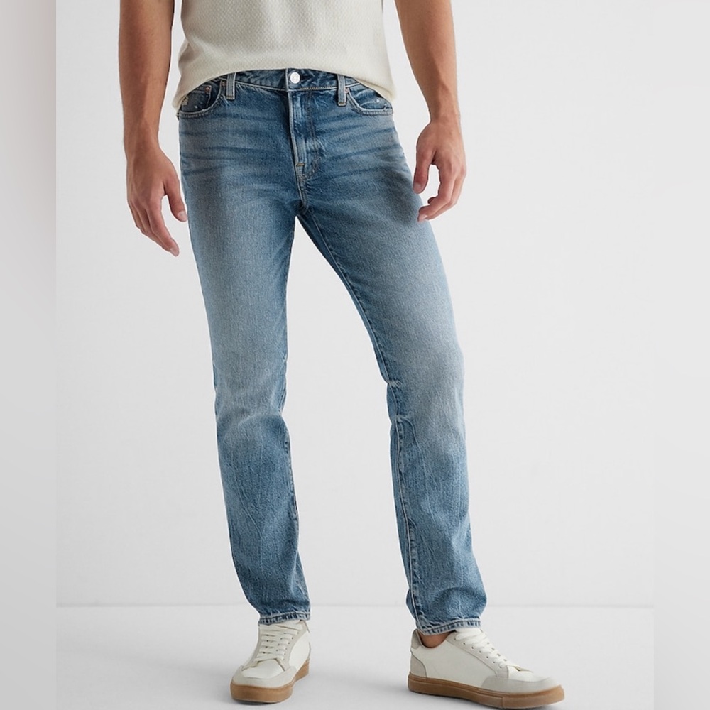 Express | Slim Jeans | Size 36 x 32 | Mens | Medium Wash